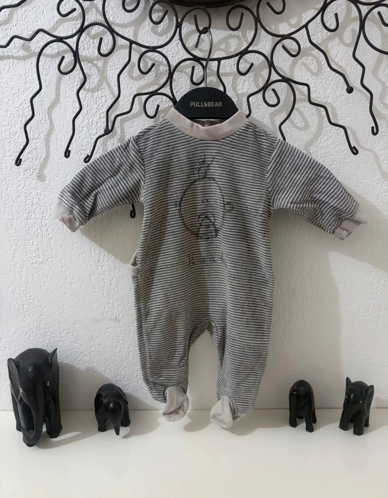 🔵 Set van 3 fluwelen en zachte katoenen pyjama's voor pasgeborenen tot 3 maanden – photo 2